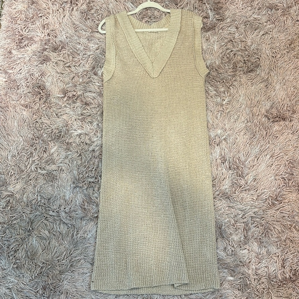 Tan Knit Dress